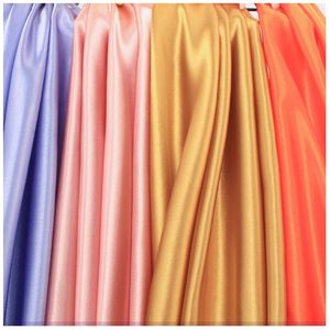 High Quality 100% Polyester Luxurious Shiny Silk Satin Fabric for Skirts Evening Dresses