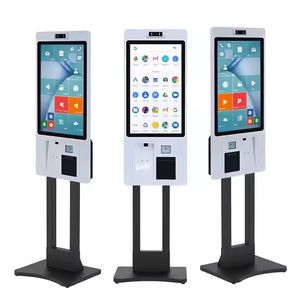 Hospital Hotel Self Service Ordering Check in Payment Kiosk with Printer LCD Touch Screen