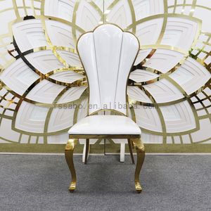 Elegant Modern Stainless Steel Event Chairs for Weddings