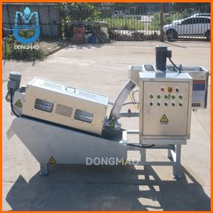 CE/ISO/SGS Wastewater Treatment SS304 316 Automatic Sludge Dewatering Multi-Plate Screw Press Machine