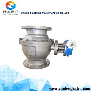 2PC Gear Operate Full Bore Casting Trunnion Fixed Ball Valve