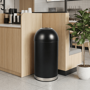 Commercial Iron Waste Bin - Slim Garbage Can for Bedroom, Office & Outdoor
