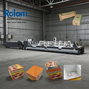 Corrugated Box Folder Gluer (GK-800GS) China Best 4 6 Corner Folding Gluing Machine