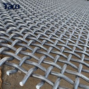 65mn Manganese Steel Crimped Wire Mesh High Tensile Wear Resistant Vibrating Screen Mesh for Mining Quarry