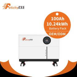 Felicityess 10.24kwh Modular Lithium Battery Energy Storage System for Residential and Commercial Solar Power Solutions
