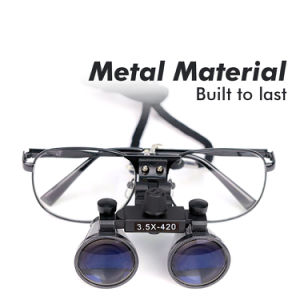 Dental Magnifying Glass Wholesale Metal 2.5X 3.5X Professional Magnification Optional Medical Surgical Binocular Loupes Dentists Tools