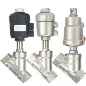 SS316L Stainless Steel Pneumatic Angle Seat Valve