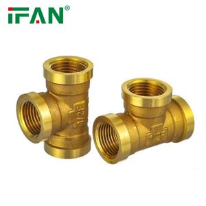 Ifan Free Sample Water Supply Brass Plumbing Fittings 1/2''-2''female Threaded Brass Fittings