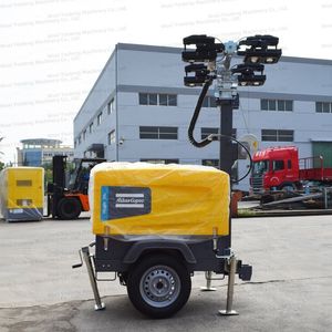 Atlas Copco Outdoor Diesel LED Lighting Car Hilight V4+ Industrial Portable Mast Light Towers