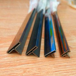 Gold Stainless Steel T Profile Ceramic Tile Accessories