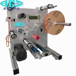 Round Bottle Labelling Semi Automatic Double Side Labeling Machine