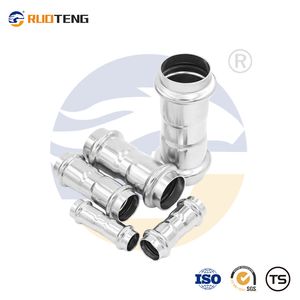 [Ruoteng] Press Fitting Stainless Steel SS304 316L Industrial Press Straight Connector