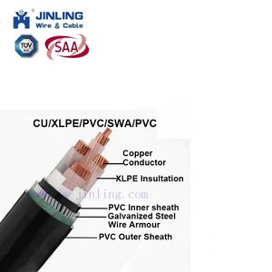 Copper Conductor XLPE Insulated PVC Armored Electric Copper Power Cable