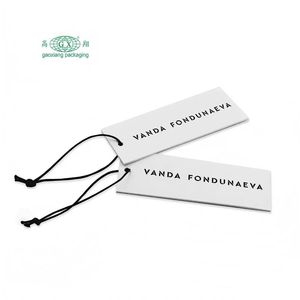 Custom Logo Printed Paper Hangtags Socks Clothes Shoes Gift Hang Tags