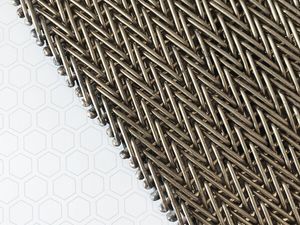 V Shape Conveyor Belt Compound Balanced Woven Stainless Steel Cordweave Conveyor Belt