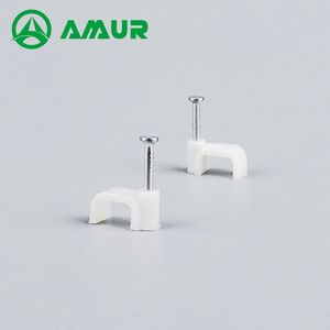 Amul Heavy-Duty Flat Cable Clips with Steel Nails for Easy Installation
