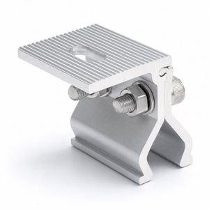 Easy Installation Aluminum Al6005-T5 Trapezoidal Metal Roof Clamp with SUS304 Bolts for Solar PV Racking System