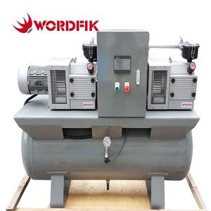 Wordfik Dry Rotary Vane Pump Vacuum System for Woodworking Machine CNC Router Customizable Duplex Vacuum System