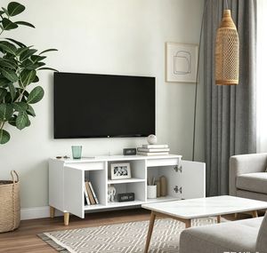 OEM Factory Direct Modern Living Room TV Cabinet Solid Wood TV Stand