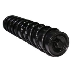 Industrial Spiral Screwed Impact Carrying Support Comb Idler Steel Rubber Belt Conveyor Roller for Mining Conveyors