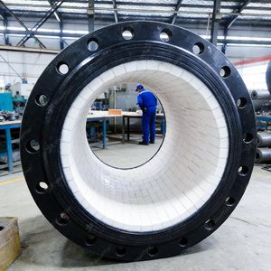 High Temperature Large Bore Steel Alumina Wholesale Wear Resistant Refractory Ceramic Pipe