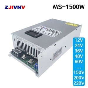 AC to DC 1500W Switching Power Supply 0-12V 24V 36V 48V 60V 72V 100V 200V Transormer with Digital Display Mini Size