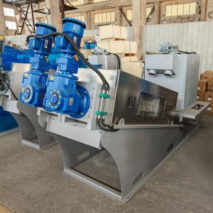 Self-Cleaning Stainless Steel Sludge Screw Dewatering Machine for Industrial Sewage Disposal