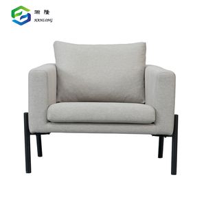 Home Furniture Nordic Upholstered Set Grey Fabric Corner Living Room Sofa