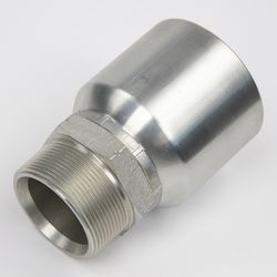 High Quality Bsp Jic Metric Thread One Piece Crimping Hydraulic Hose Fittings