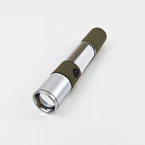 Compact High-Power Rechargeable LED Flashlight with Adjustable Brightness Settings
