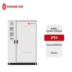 Chisage All in One Cabinet Battery Storage System with 100kw 215kwh Hybrid Inverter 280ah LiFePO4 Battery