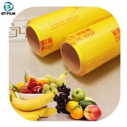 Transparent High Stretch Cling Film Jumbo Roll 3000m Plastic Wrap Food Grade PVC Cling Film for Food Wrap