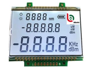 Segmented Va LCD Display Black Panel White Backlight Ht1623 COB Pin Module