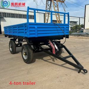 4 Tons Tipping Farm Trailers Agricultural Dump Trailer Tipper Trailer