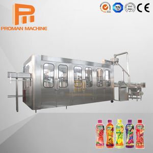 Automatic Bottle Sugarcane Juice Filling Machine / Tinplate Aluminum Can Fruit Juice Filling Machine in Zhangjiagang