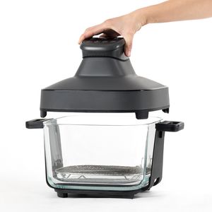 Portable 6L Kitchen Appliance 1600W Electric Glass Air Fryer Machine for Home Use