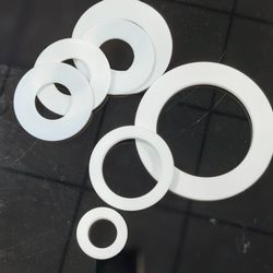 Pure White PTFE Seal Gasket for Food Processing Equipment MSDS Certified