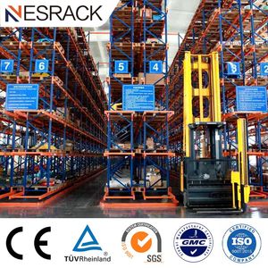 Heavy Duty Selective Pallet Racking System for Large Industrial Warehouse Steel Shelves with Wire Mesh Decking Industrial Storage Rack