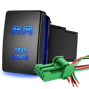 LED Push Button Switch for Toyota Car Camry Corolla Switch Auto Interior Accessories