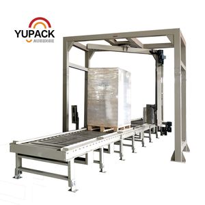 Cost-Effective Cargo Packaging Solution Fully Automatic Rotary Arm Stretch Film Pallet Wrapper for Logistics & Warehousing