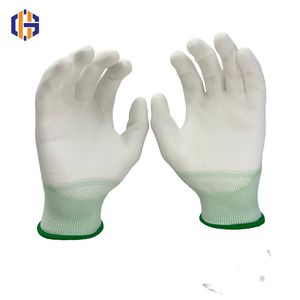Top Quality Best After-Sales Service Professional Manufacturer of 13 Gauge Nylon Lining PU Dipped Rubber Safety Work Gloves for Gardening and Mechanical Repairs