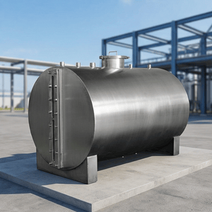 High-Quality Stainless Steel Storage Drum for Horizontal and Vertical Installation