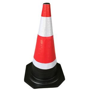 28 Inch Rubber Traffic Safety Cones, Parking Cones with Reflective Collar