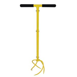 Height Adjustable Garden Manual Claw Twist Cultivator Tiller Hand-Held Lawn Core Aerator Soil Loosener