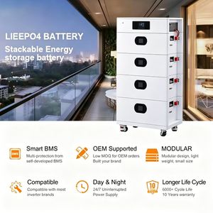 Eco-Friendly Energy Storage Solution 16kwh Capacity Stackable Battery System with Inverter