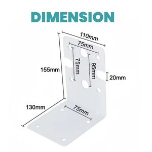 5 Inch Filter Housing Single-Stage Water Purifier Filter Bottle Universal Hanging Plate Iron Bracket for Reverse Osmosis System