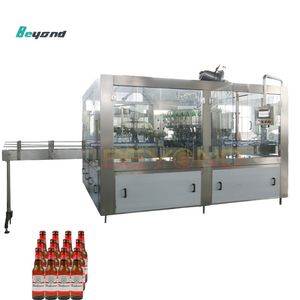Efficient Glass Bottle Filler for Carbonated Water Beer and Distilled Alcoholic Machine