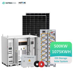 Factory Price 100kw 250kw 300kw 500kw Hitek 500kwh 1mwh Hybrid Solar Energy Storage System off Grid Complete Set Generator
