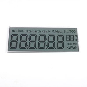 Tn 7 Segment Reflective Code Low Power Wide Temp High Contrast Customized Display Custom Size Monochrome LCD Screen