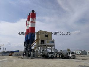 Concrete Equipment Steel Silo Machine Mobile Cement Ready Plant Concrete Batching Mixing Plant